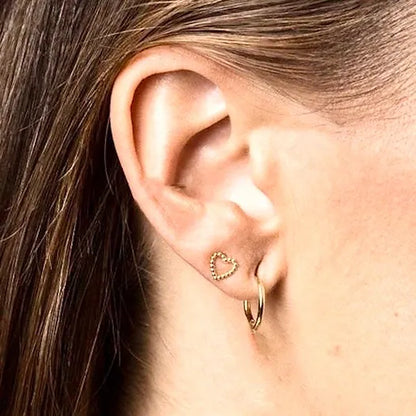 Ruby Heart earrings