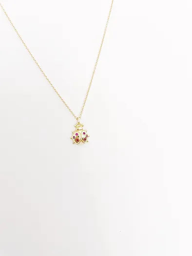 Collier Coccinelle chaine