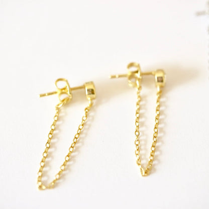 Long chain earrings