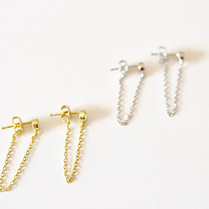 Long chain earrings