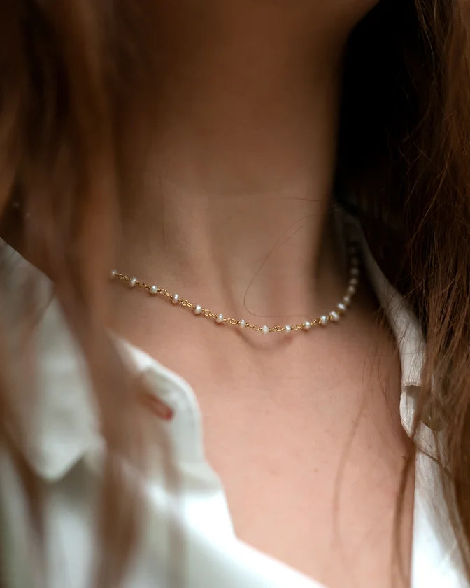 Antonia Necklace Pearl