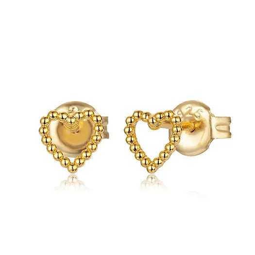 Ruby Heart earrings