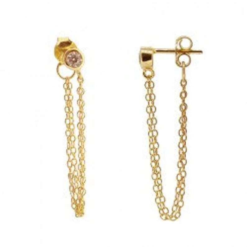 Long chain earrings