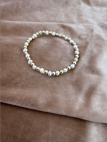 Bracelet Grey Pearl