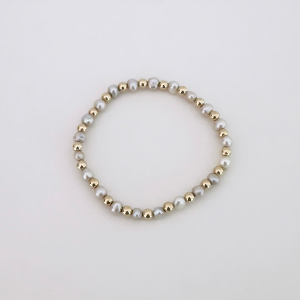 Bracelet Grey Pearl