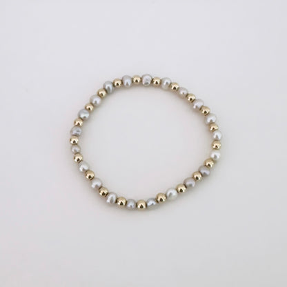 Bracelet Grey Pearl