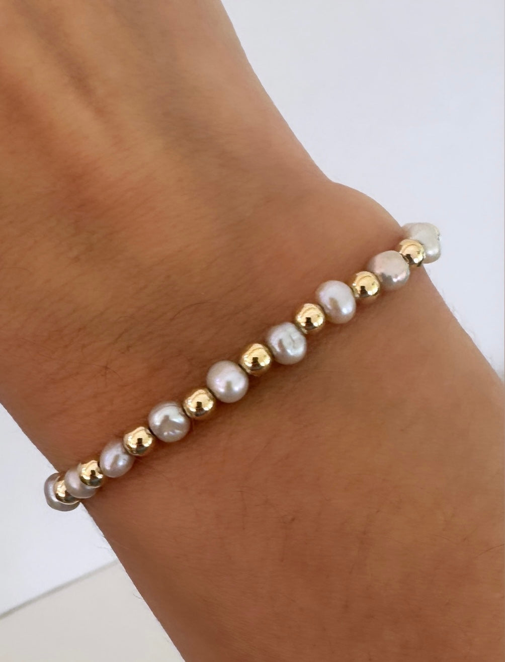 Bracelet Grey Pearl